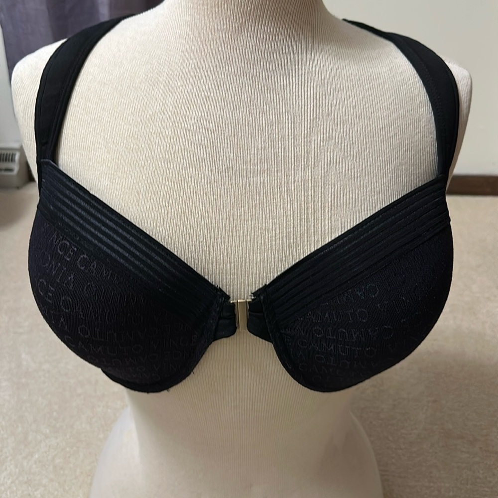 Vince Camuto Lightly Padded Underwire Razor Back Bra Front Closure Size